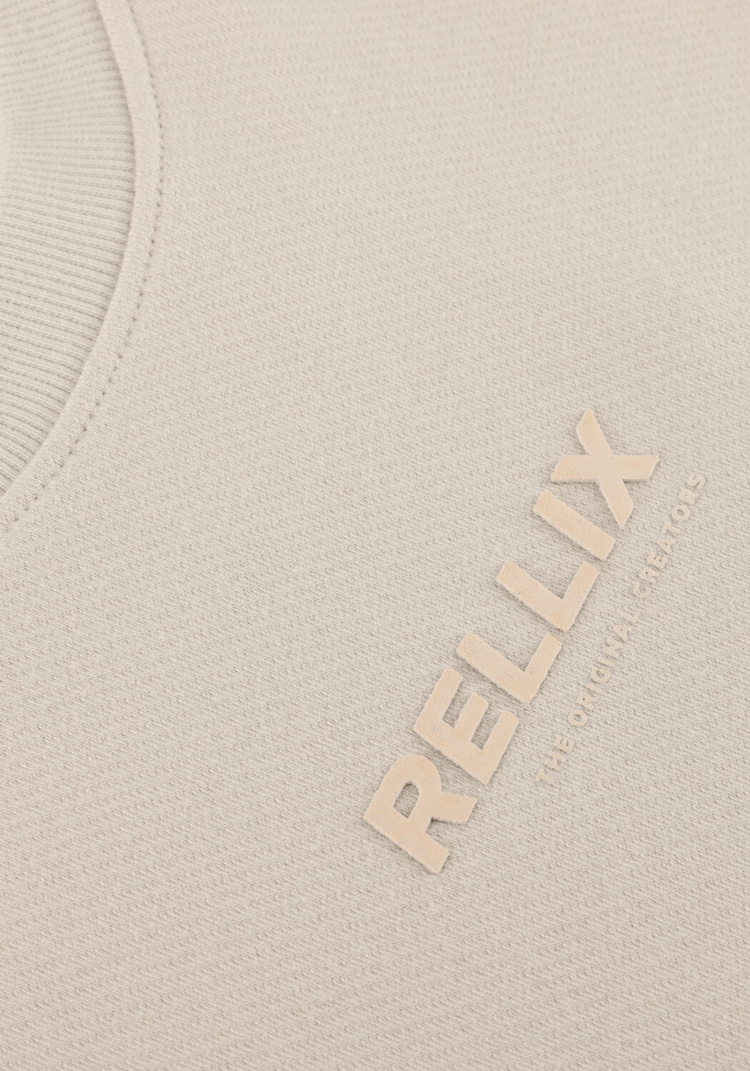 RELLIX T-shirt OVERSIZED T-SHIRT RELLIX TWILL Cr&egrave;me - large