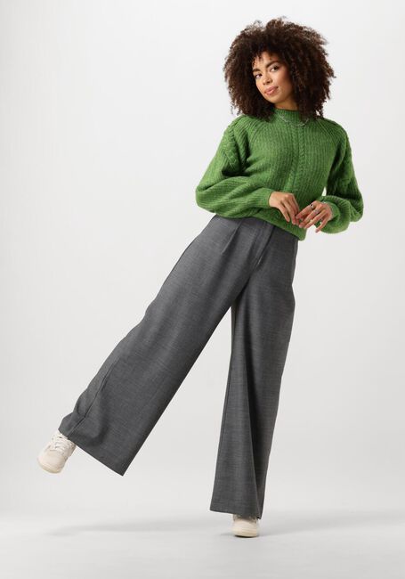 OBJECT Pull OBJRUNA KNIT L/S RE PULLOVER en vert - large