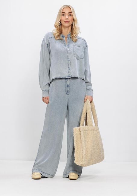 Blauwe SIMPLE Broeken/jumpsuits TROUSER - large
