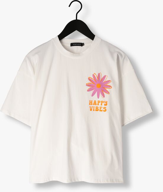 YDENCE T-shirt T-SHIRT HAPPY VIBES Blanc - large