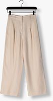 SELECTED FEMME Pantalon large SLFLYRA HW WIDE LINEN PANT en beige