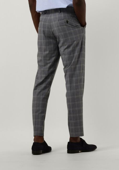 SELECTED HOMME Pantalon SLHSLIM-LIAM GREY/BLUE CHECK TRS FLEX B en gris - large