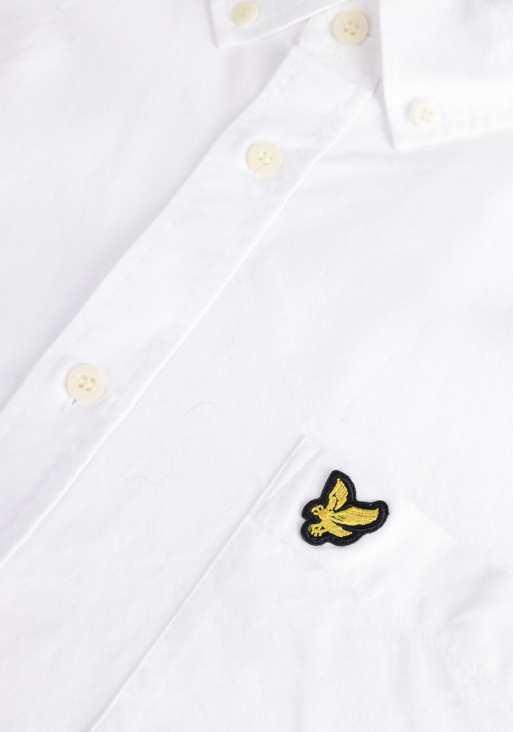 Witte LYLE & SCOTT Casual overhemd REGULAR FIT LIGHT WEIGHT OXFORD SHIRT - large