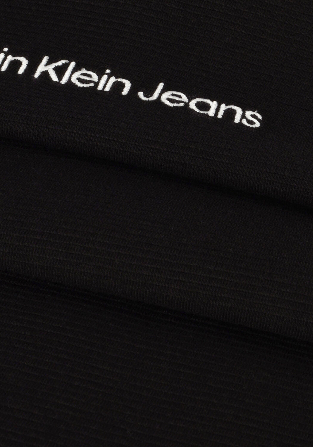 Zwarte CALVIN KLEIN Sweater INSTIT HALF ZIP OTTOMAN TEE - large