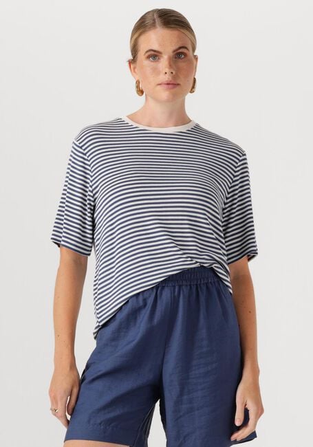Blauwe MSCH COPENHAGEN T-shirt MSCHJANA TEE STP - large