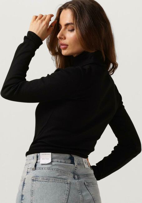 CALVIN KLEIN Col roulé MONOLOGO RIB ROLL NECK en noir - large