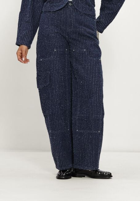 REFINED DEPARTMENT Cargo jeans LADIES WOVEN STRUCTURE DENIM BALLOON JEANS COCO en bleu - large