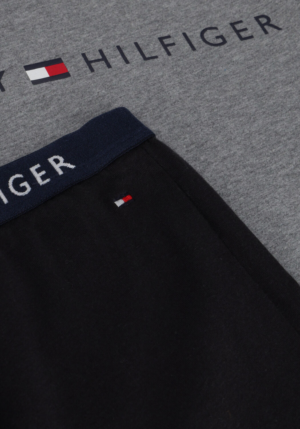 Grijze TOMMY HILFIGER UNDERWEAR  BASIC LS PANT JERSEY SET - large