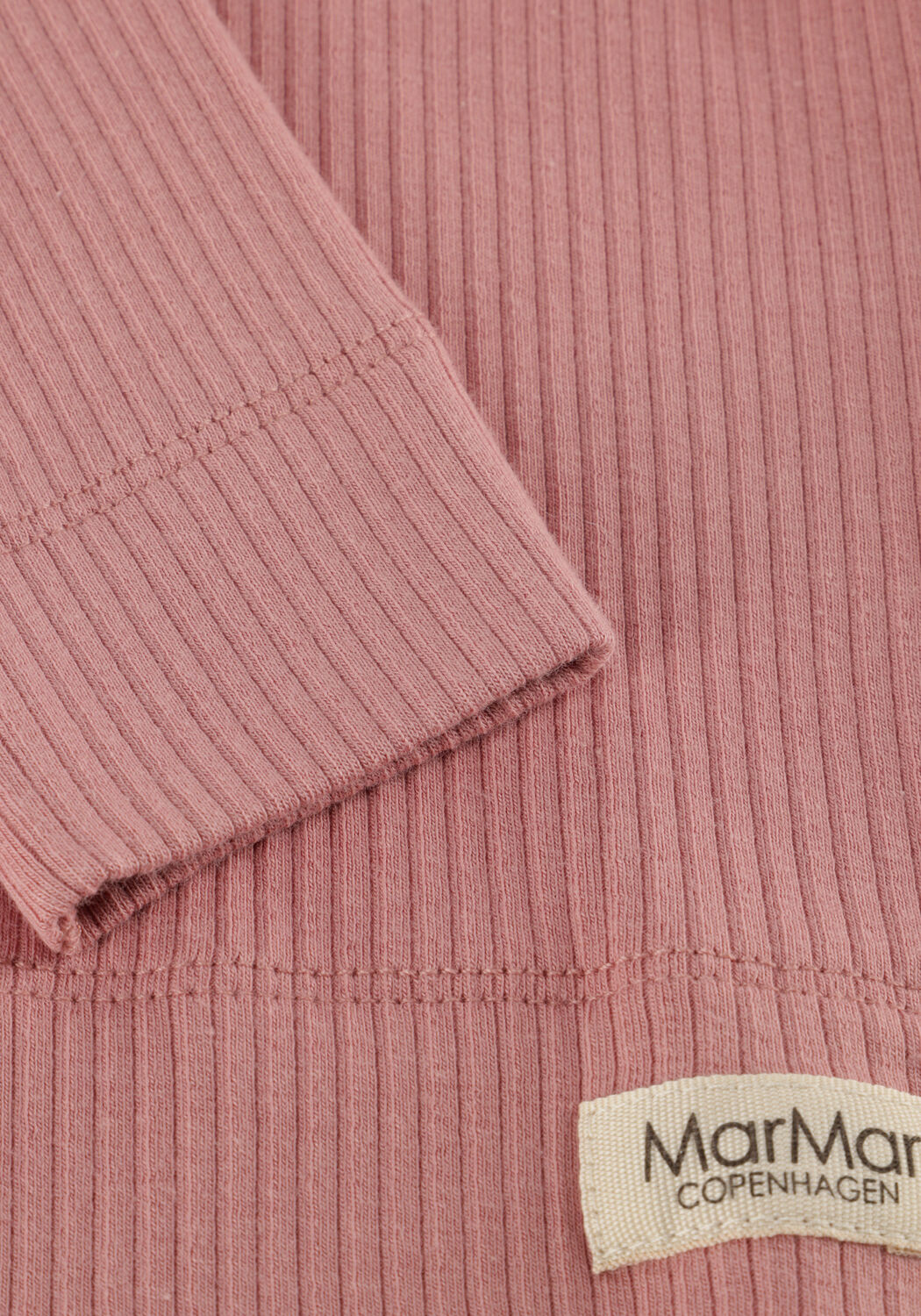 MARMAR COPENHAGEN Haut PLAIN TEE LS en rose - large