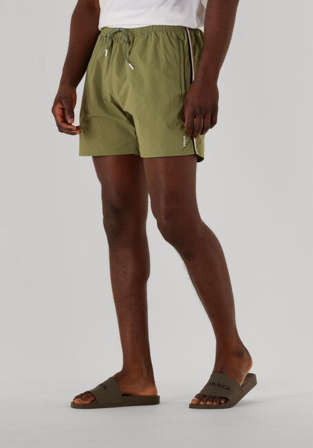 BOSS BLACK Shorts de bain ICONIC en vert - large