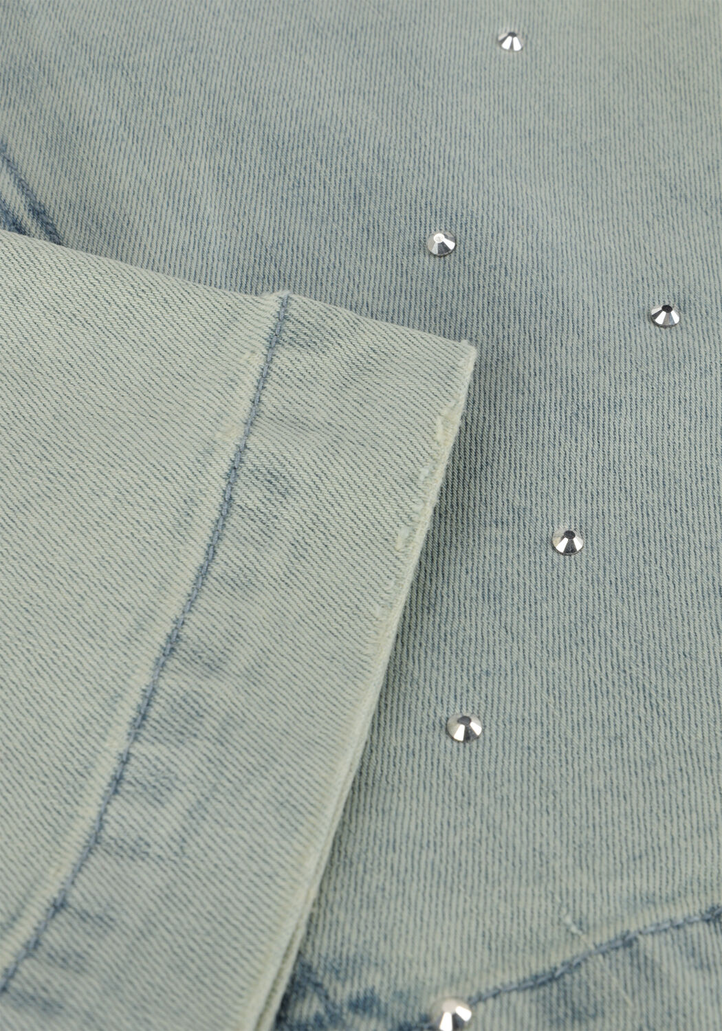 INDIAN BLUE JEANS Mini-jupe DENIM SKIRT STUDS en bleu - large