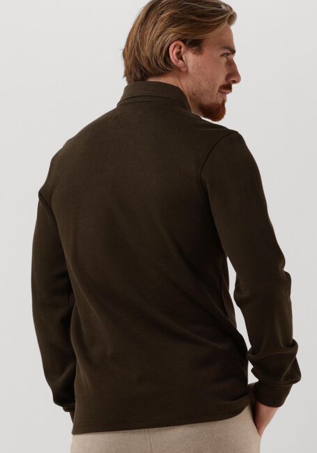 COLOURFUL REBEL Polo UNI STRUCTURE POLO LONGSLEEVE en vert - large