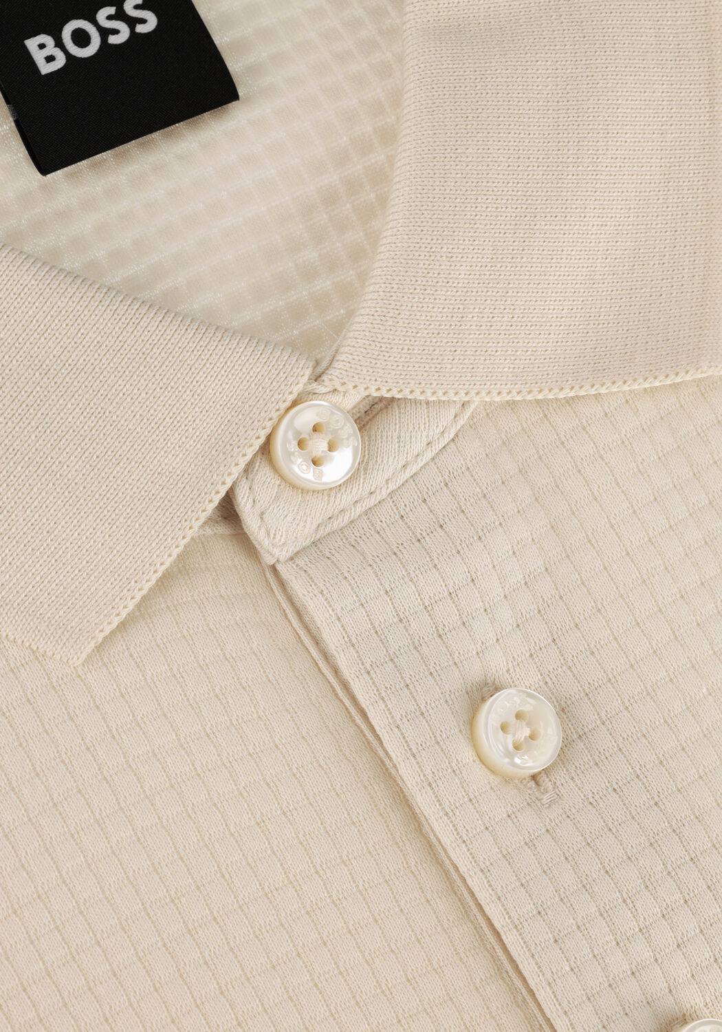 Creme BOSS BLACK Polo PLEINS 31 - large