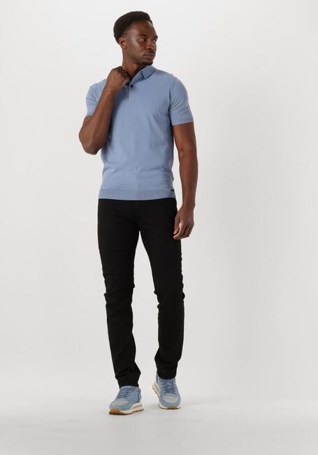 Lichtblauwe GENTI T-shirt POLO BUTTON SS K2046-1260 - large