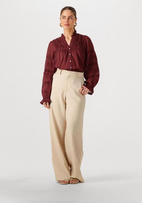 Bordeaux NEO NOIR  LYLA S VOILE BLOUSE - large