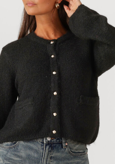 OBJECT Gilet OBJSAGGIA RE L/S KNIT CARDIGAN en noir - large
