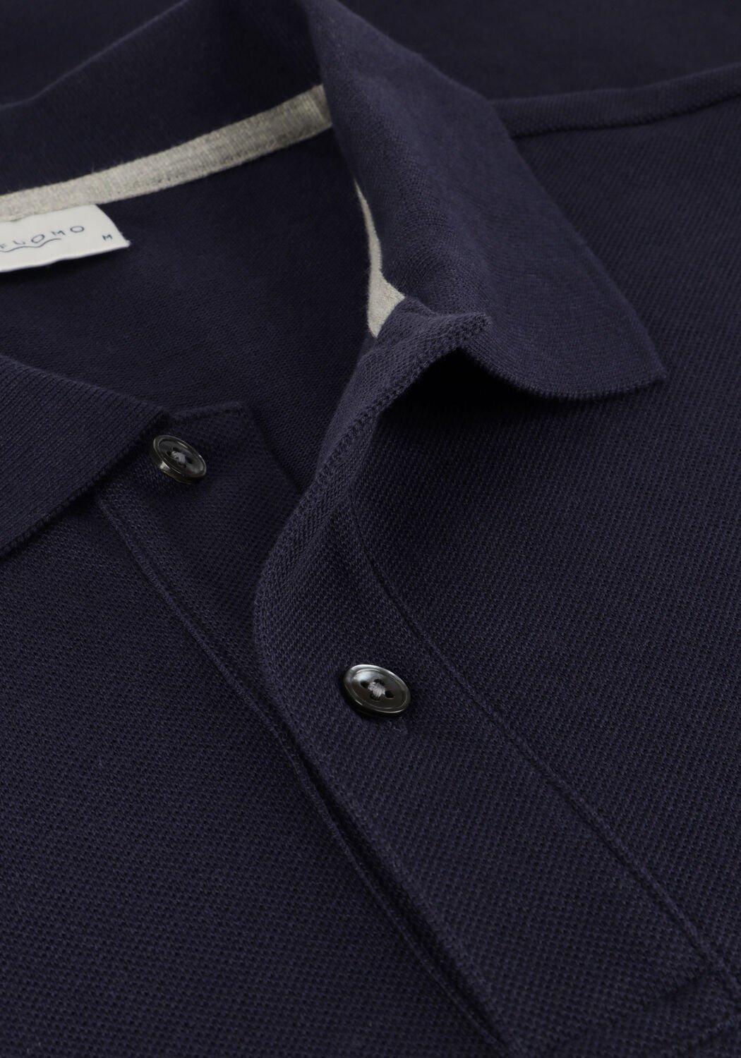 PROFUOMO Polo POLO SHORT SLEEVE Bleu fonc&eacute; - large