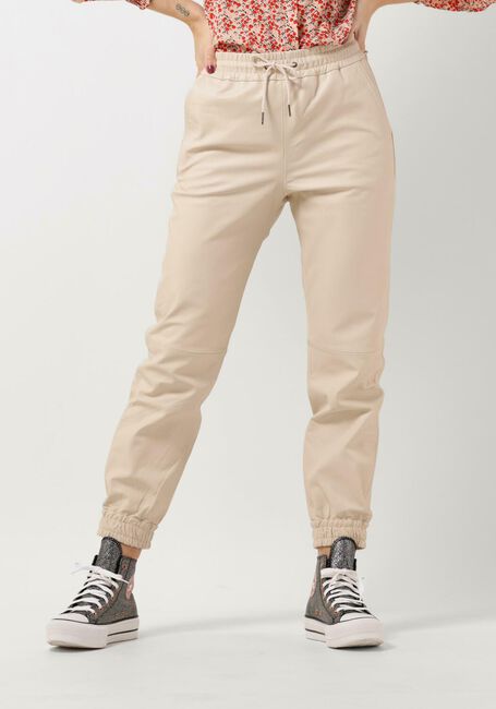 CO'COUTURE Pantalon SHILOH LEATHER JOGGERS Écru - large