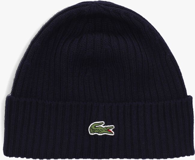 Donkerblauwe LACOSTE Muts RB0001 KNITTED CAP - large