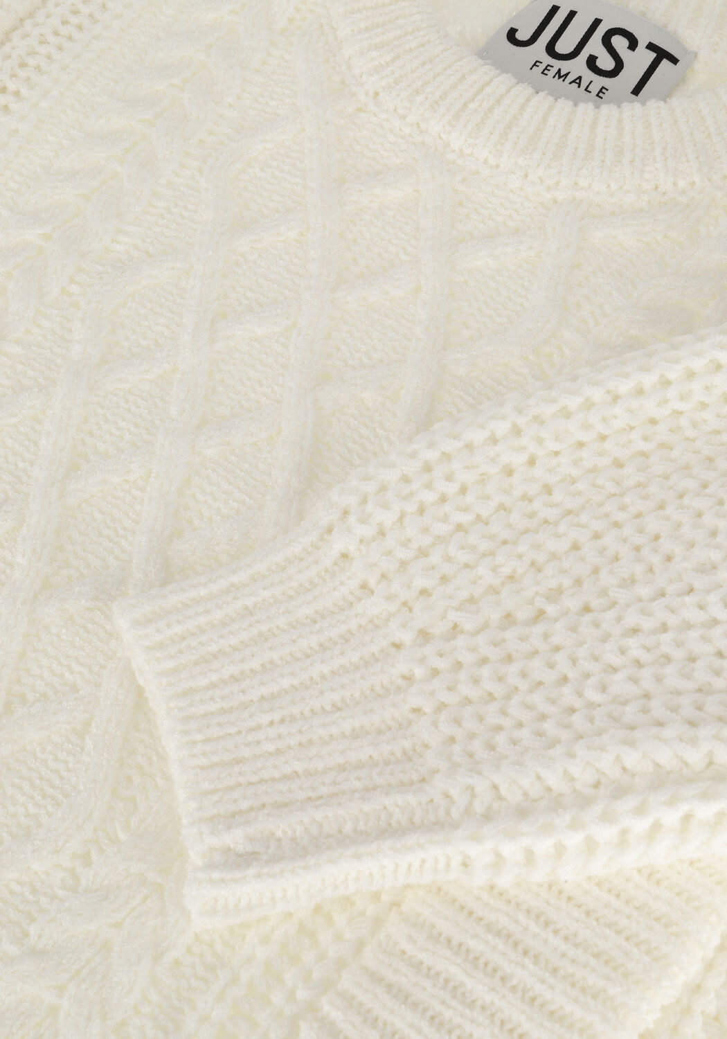 Beige JUST FEMALE Trui MIGHTY KNIT Omoda