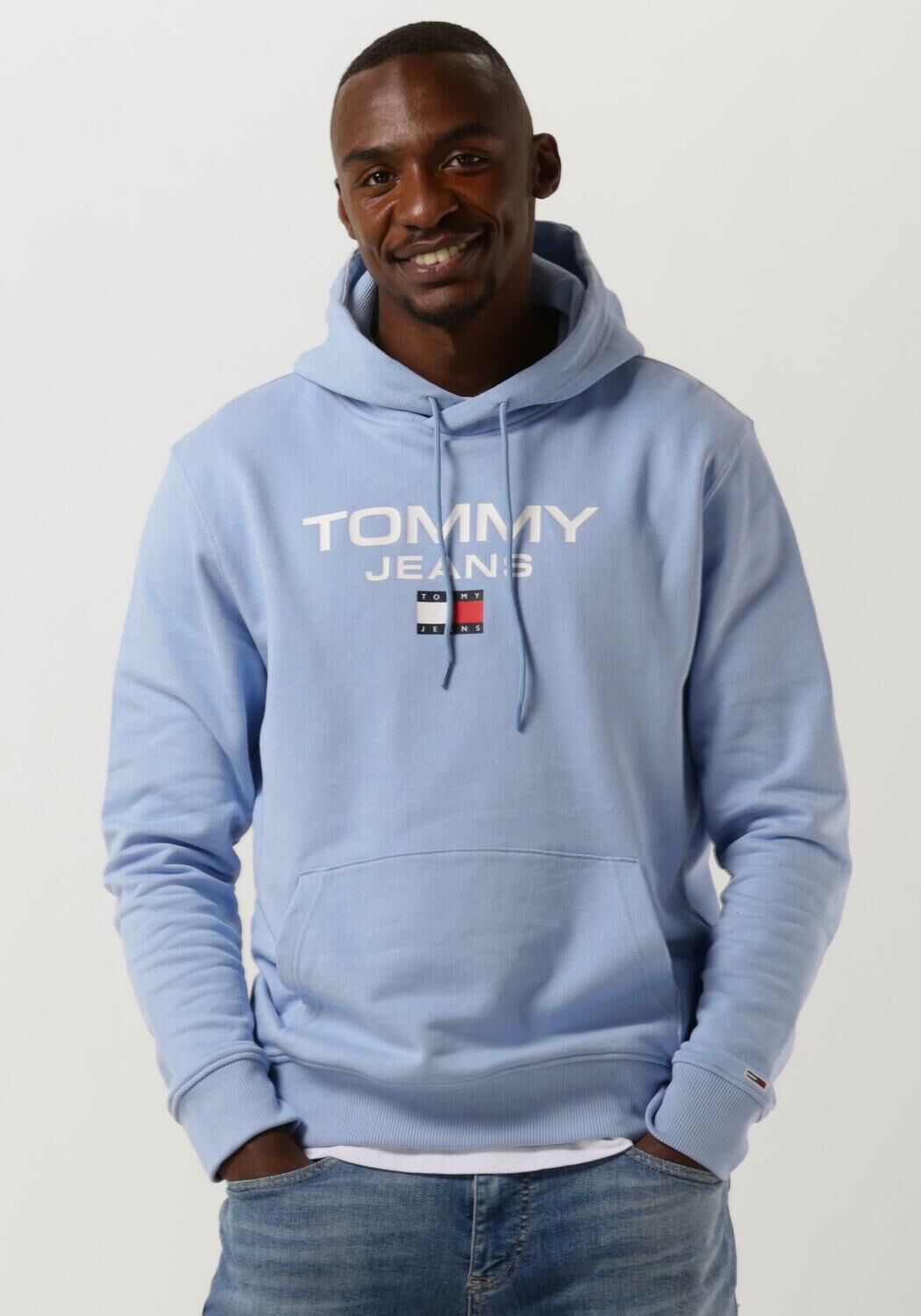 TOMMY JEANS Pull TJM REG ENTRY HOODIE Bleu clair Omoda