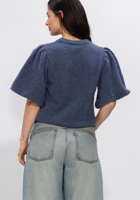 Blauwe MSCH COPENHAGEN Top MSCHJINIE HOPE 2/4 PULLOVER - large