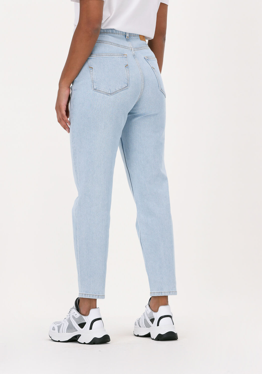 Jean mom bleu clair femme on sale