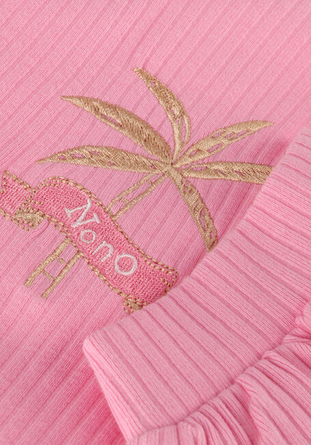 Roze NONO T-shirt KOMY RIB JERSEY TSHIRT WITH KNOT Roze NONO T-shirt KOMY RIB JERSEY TSHIRT WITH KNOT - large