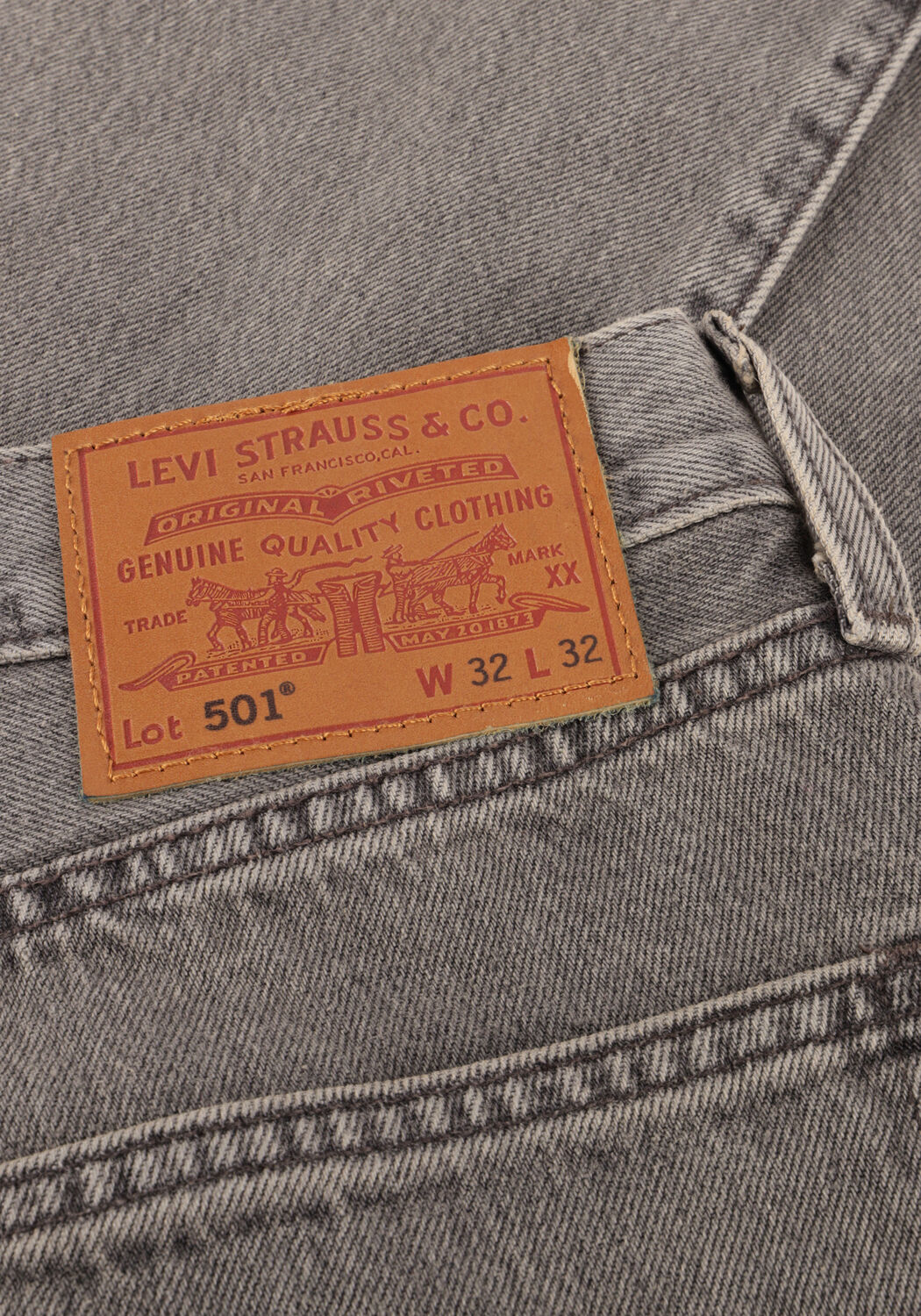 LEVI'S Straight leg jeans 501 LEVIS ORIGINAL FIT en gris - large