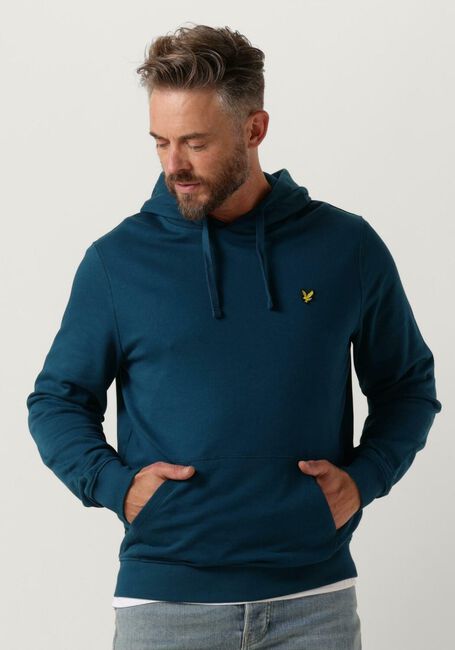 Blauwe LYLE & SCOTT Truien/vesten PULLOVER HOODIE - large