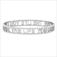 MY JEWELLERY Bracelet LOVE THE LIFE YOU LIVE OPEN en argent - medium