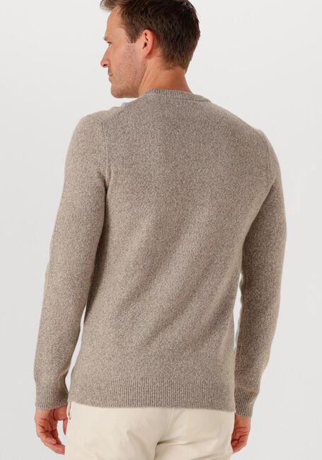 Beige PROFUOMO Trui PULLOVER CREW NECK WOOLBLEND - large