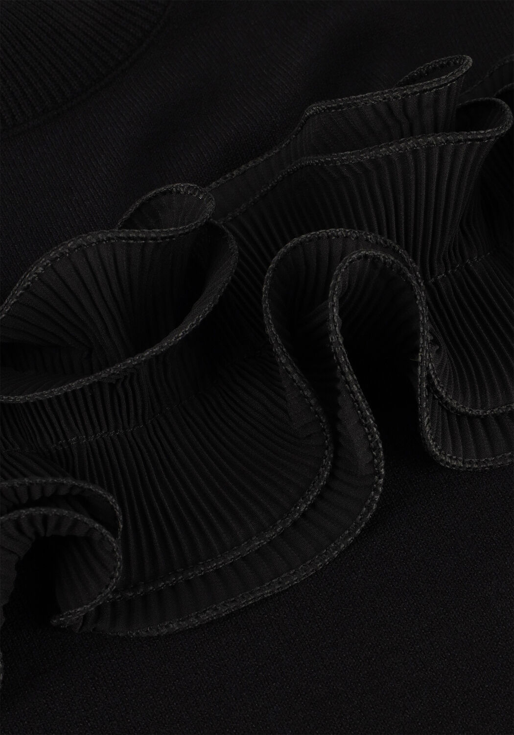 Zwarte JANSEN AMSTERDAM Trui FN155 TOP BARBARA - large