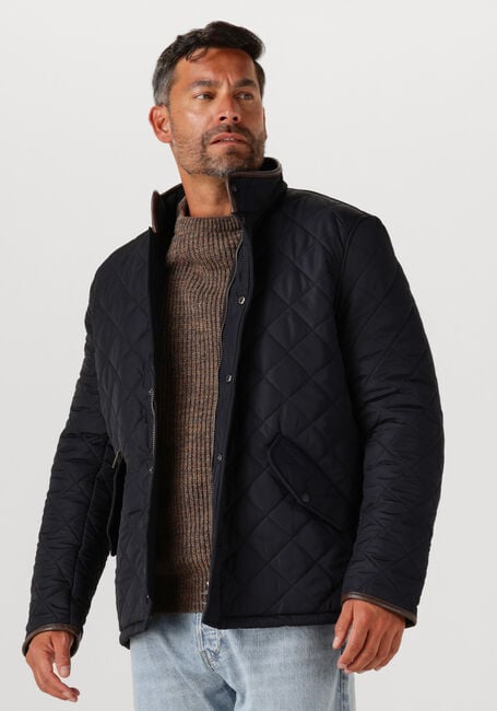 Donkerblauwe BARBOUR Jack POWEL QUILTED JACKET QUILTED - large