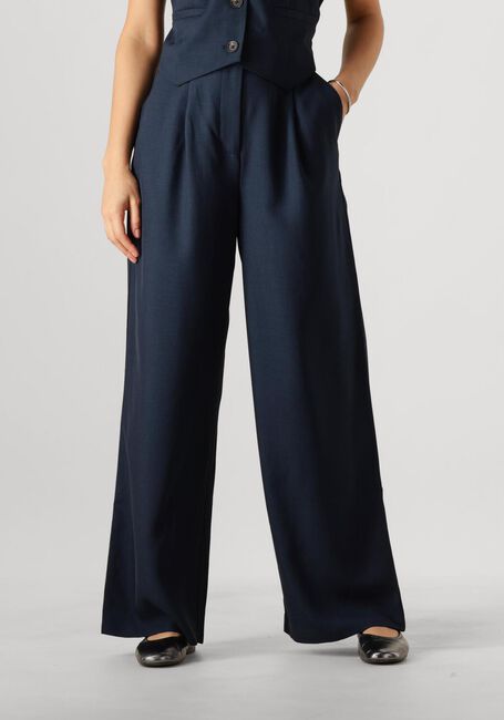 Donkerblauwe MODSTRÖM Pantalon GALEMD 2 WIDE PANTS - large
