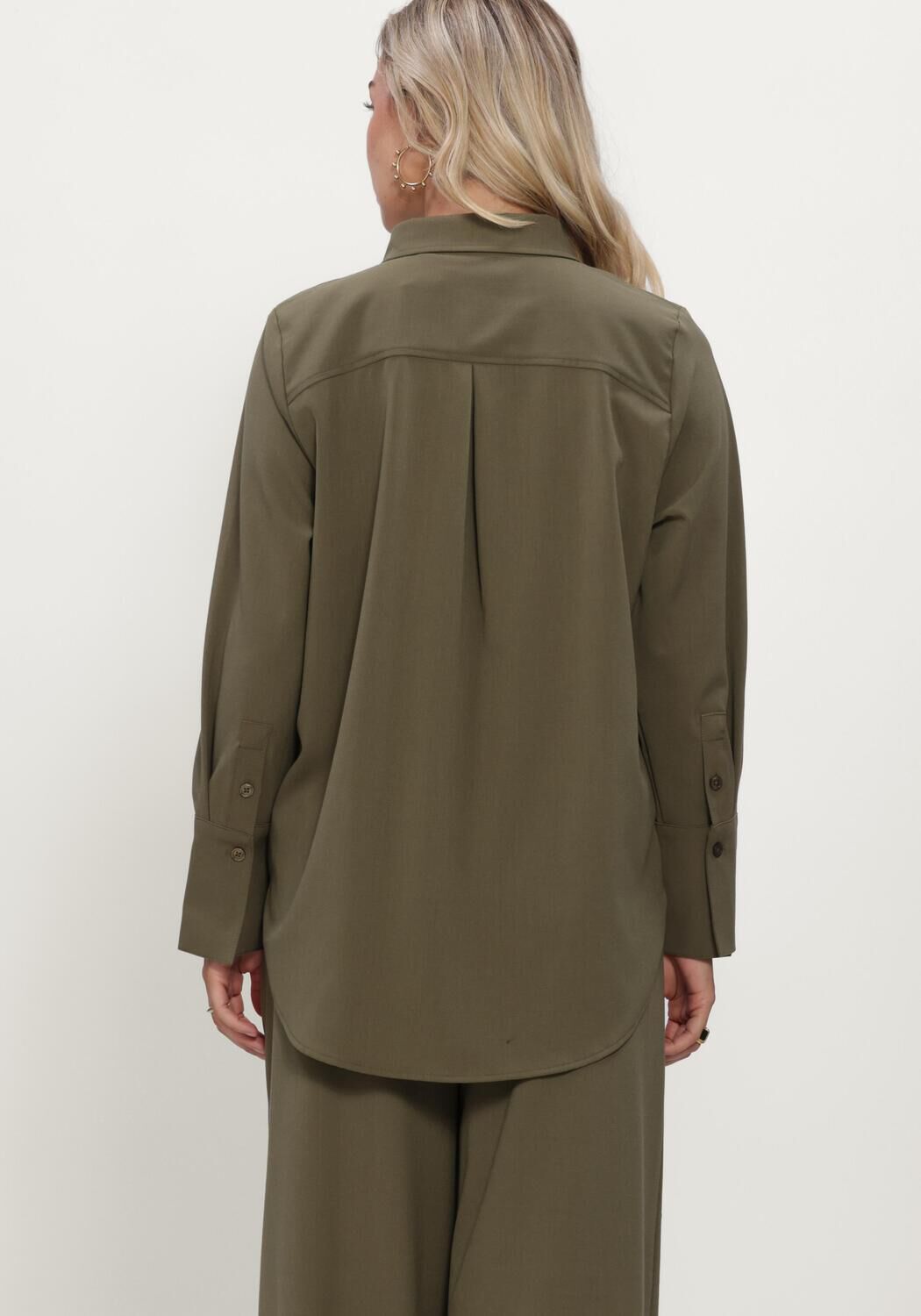 Groene MY ESSENTIAL WARDROBE Top MWHACE VITTA SHIRT - large