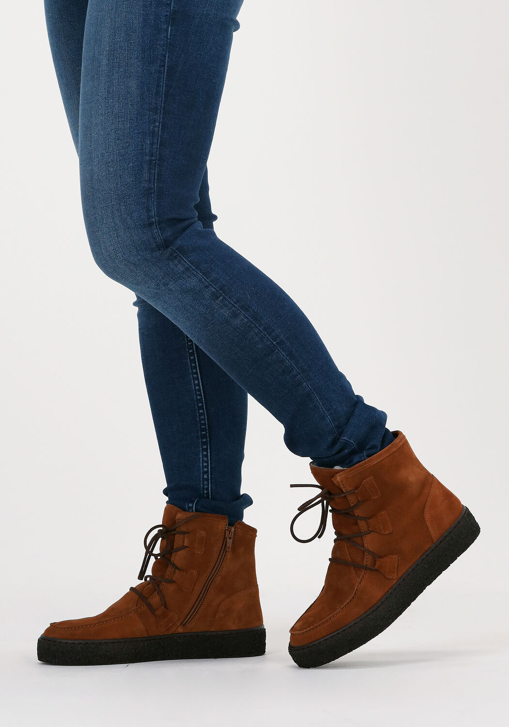 CA'SHOTT Bottines &agrave; lacets 18110 en cognac  - large