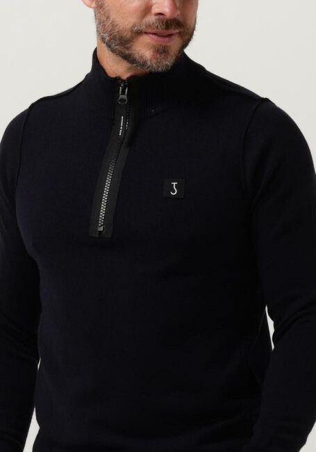 BUTCHER OF BLUE Pull CLIFDEN HALFZIP en bleu - large