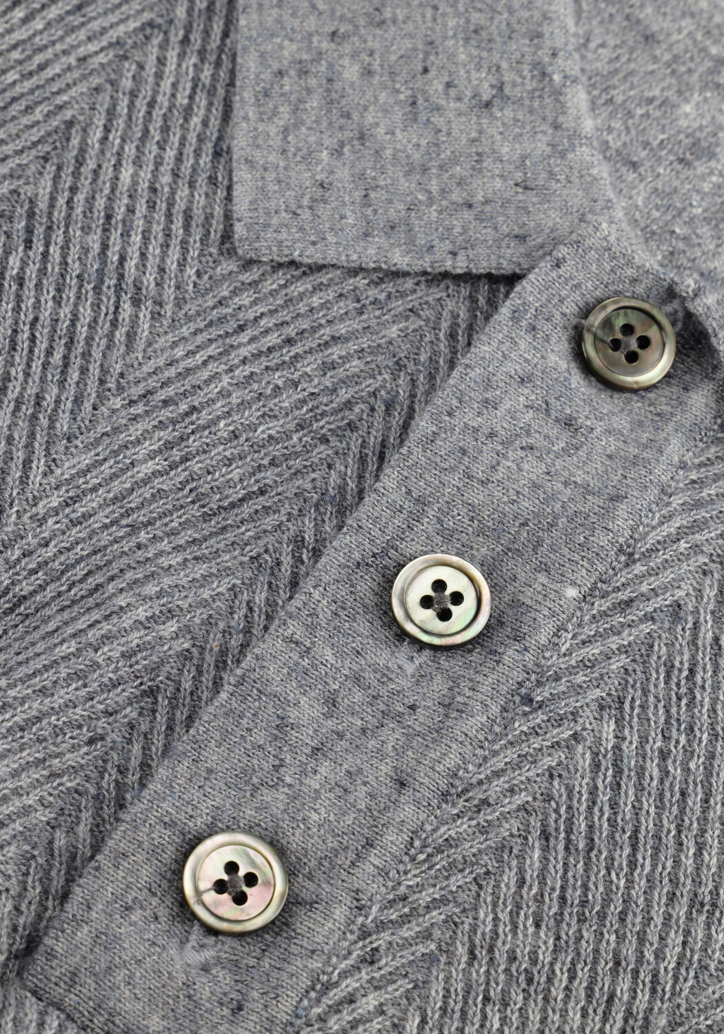 PROFUOMO Polo POLO SS COTTON LINEN Gris clair - large