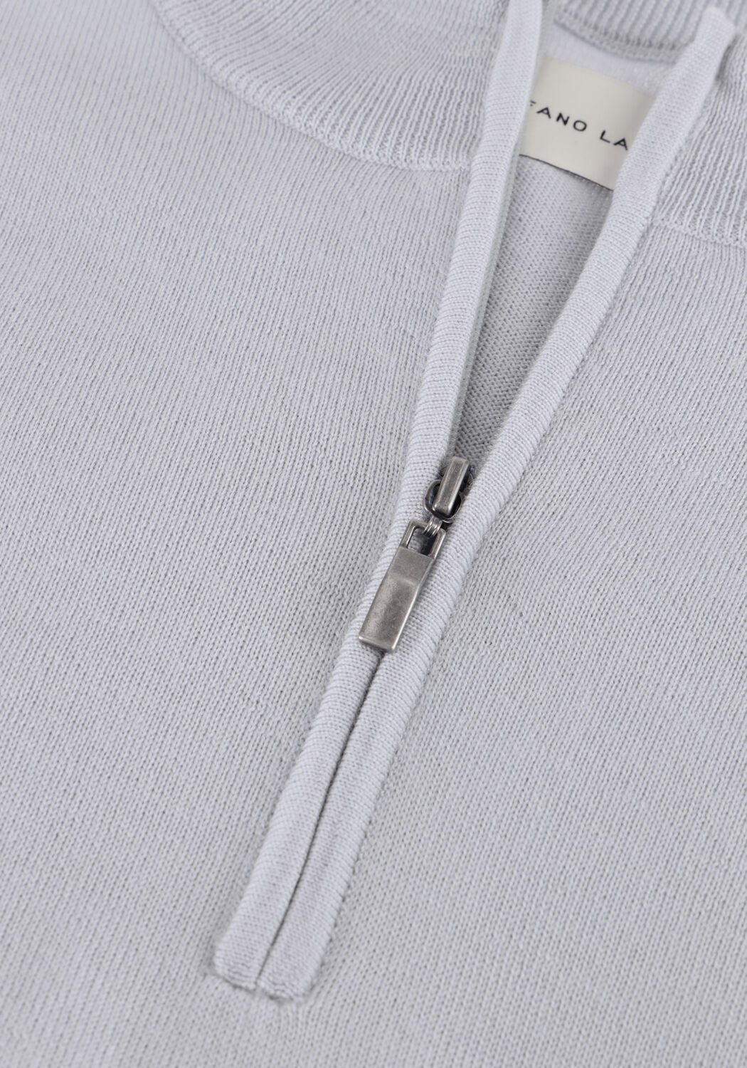 Blauwe STEFANO LAURAN Trui HALF ZIP ANDERS - large