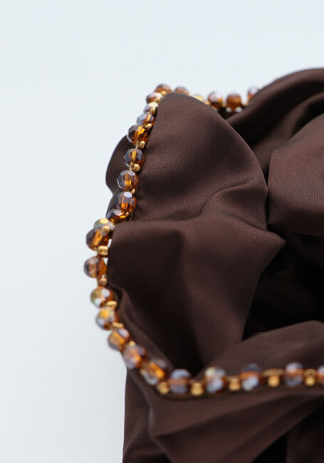BECKSONDERGAARD LUSTER BEAD SCRUNCHIE Accessoires pour cheveux en marron - large