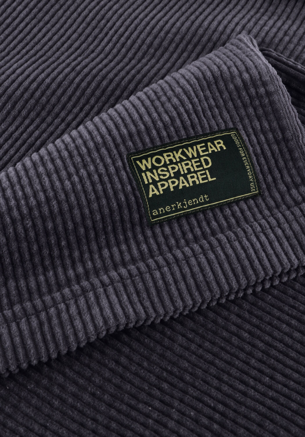 ANERKJENDT Polo AKVILLADS CORDUROY SS TEE Gris fonc&eacute; - large