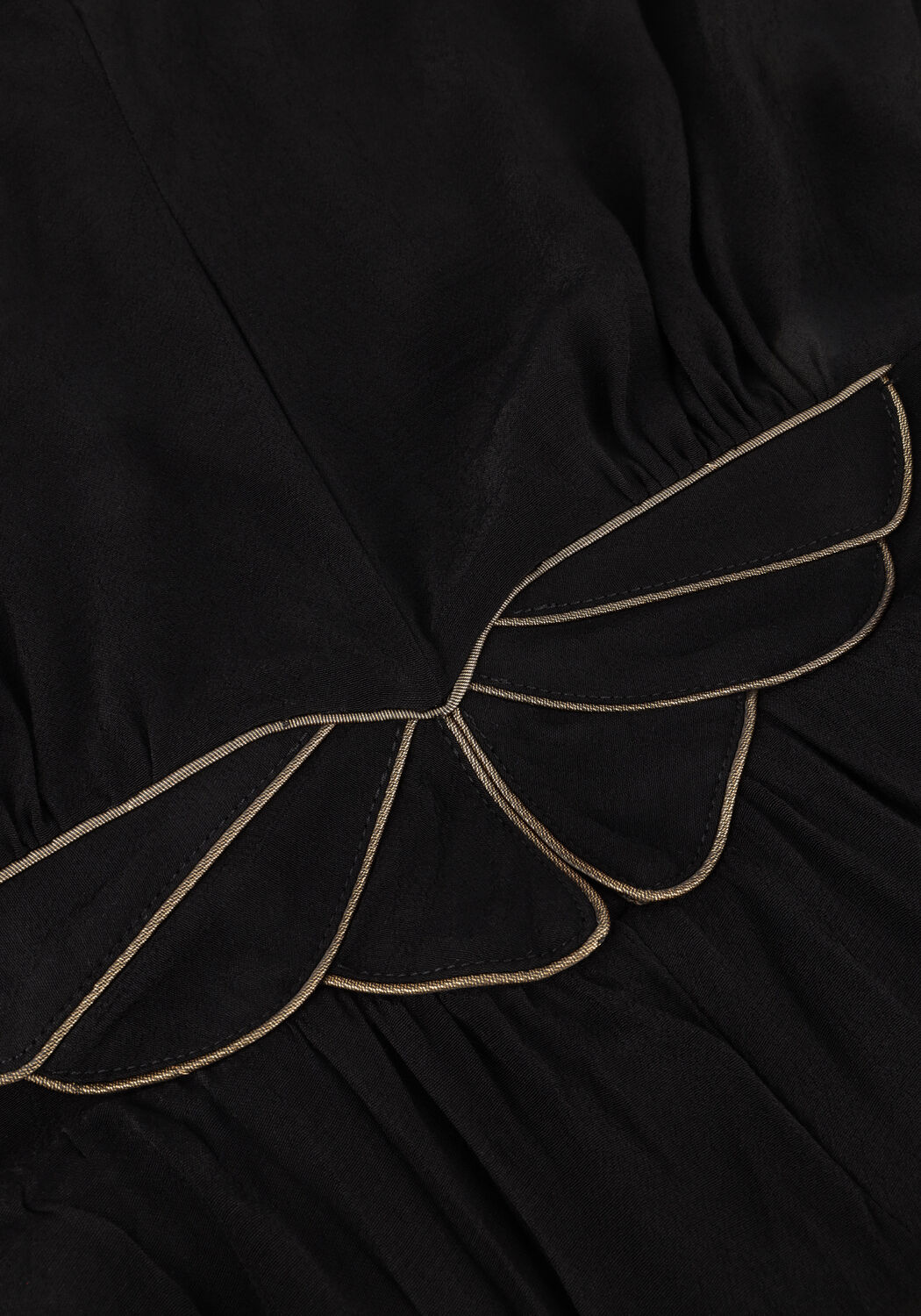 LOUIZON Robe maxi FAYENCE en noir - large