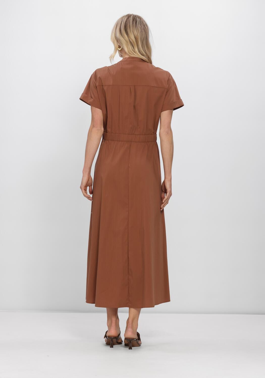 CO'COUTURE Robe midi ELARACC WRAP SS DRESS en marron - large