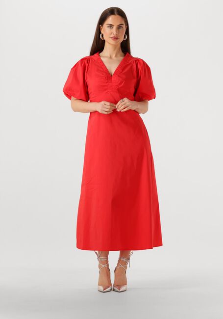 NEO NOIR Robe maxi ILLANA POPLIN DRESS en rouge - large
