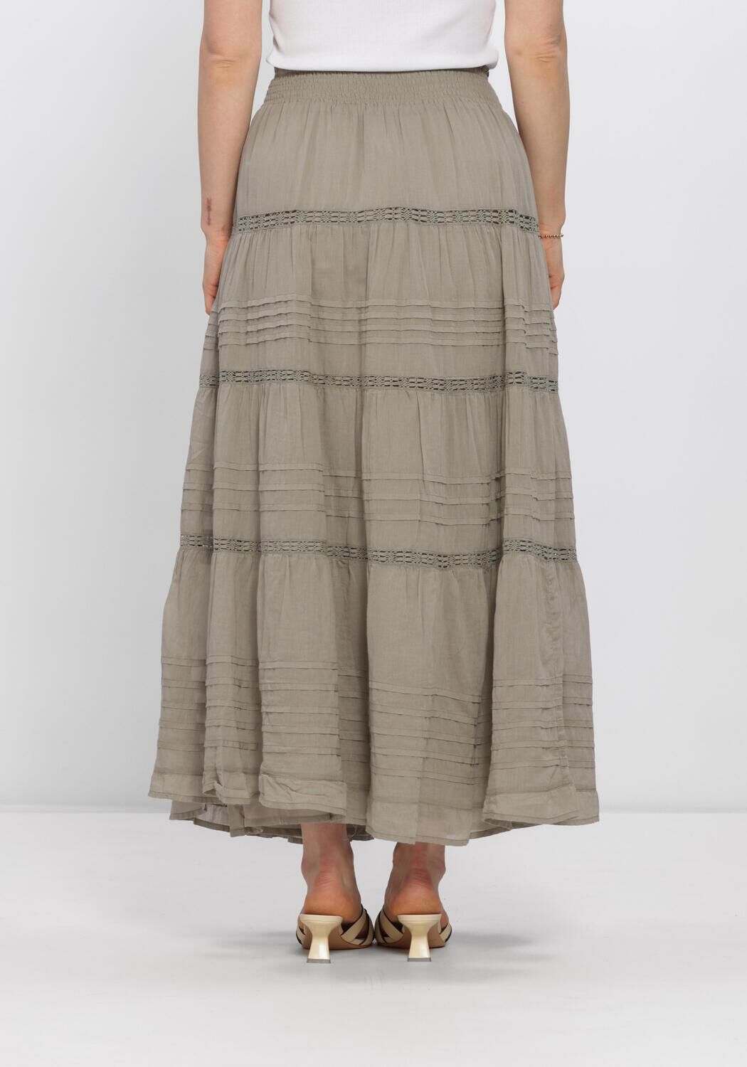 Groene NEO NOIR Midirok FELICIA S VOILE SKIRT - large