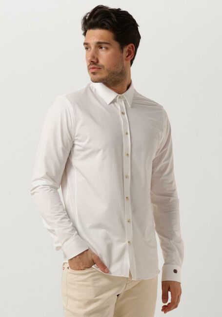 CAST IRON Chemise décontracté LONG SLEEVE SHIRT TWILL JERSEY 2 TONE Gris clair - large