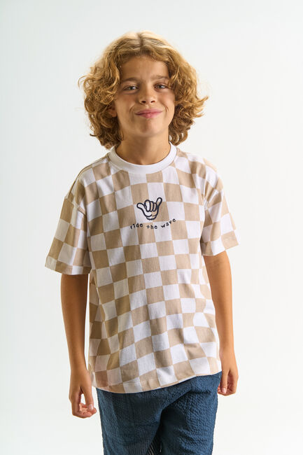 THE NEW T-shirt TNTIAGO en beige - large