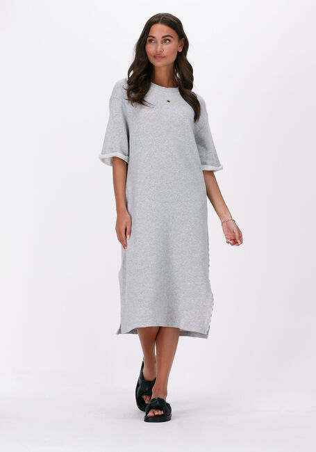 10DAYS Robe midi T-SHIRT DRESS FLEECE en gris - large