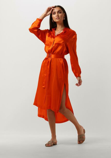 Oranje SEMICOUTURE Midi jurk FILLIPA DRESS - large
